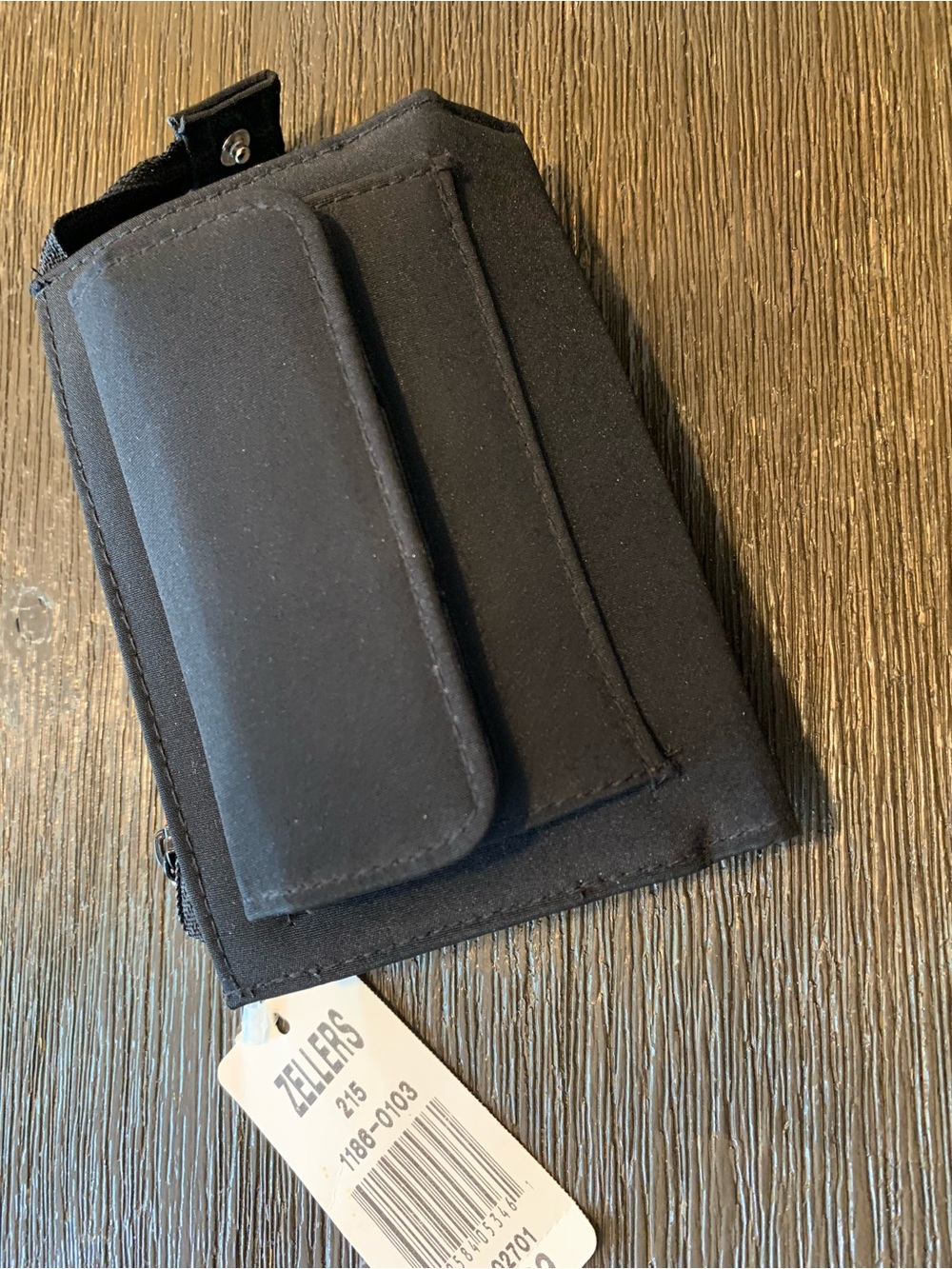 Vintage Zellers Gloria Vanderbilt Black Compact Snap Wallet